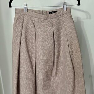 H&M Textured Midi Skirt